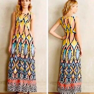Anthropologie Floreat Dahlia Maxi Dress size 6